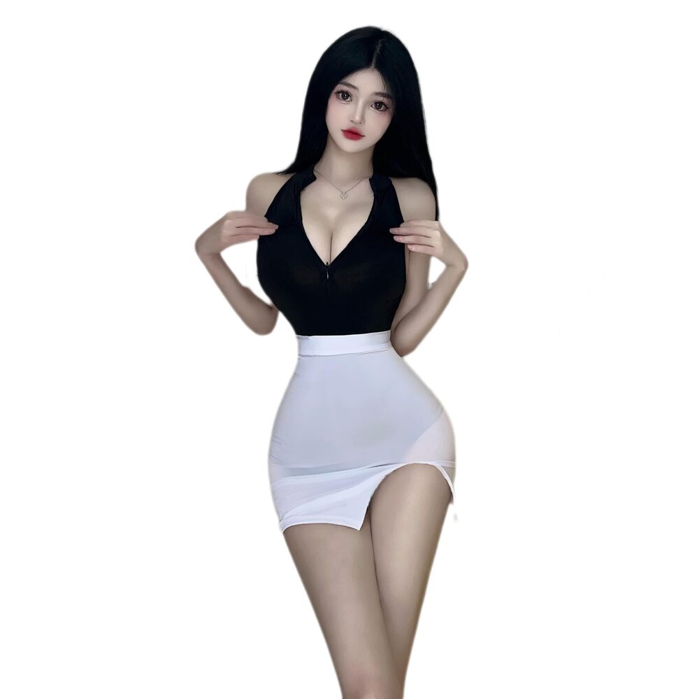 5457 Sexy Cosplay Lingerie Set Office Secretary Uniform Naughty Teacher
